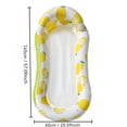 thumbnail image 3 of Inflatable Pool Float Lounger with Headrest – Portable Mesh Water Hammock Bed for Adults,Lemon Pattern Summer Float for Beach,Pool Parties & Swimming 1PC, 3 of 6