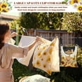 thumbnail image 5 of SEANATIVE Sunflower Cute Cat Clothespin Bag with Hanging Hook Summer Laundry Clothes Pin Holder Aesthetic Clothes Pin Hanging Bag Clothespin Storage Organizer, 5 of 7