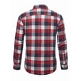 thumbnail image 3 of sogami Mens Plaid Button Up Shirt Casual Long Sleeve Flannel Shirts Relaxed Fit Cloth For Winter, 3 of 7