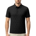thumbnail image 4 of Lumtrix Golf Polo Shirt For Men Moisture Wicking Golf Shirts Performance Quick-Dry Short Sleeve Work Casual Cooling Polo Shirts Black 3XL, 4 of 4
