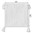 thumbnail image 4 of 16" Handwoven Cotton Throw Pillow Cover with Striped Lines, Black, 4 of 5