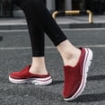 thumbnail image 4 of NOKIO Men's Backless L𝗈afers Breathable Mesh Walking Mules Shoes Comfort S𝗅ip On Garden Clog Slippers Wide Width Closed Toe Casual Sneakers Lightweight Walking Tennis Shoes, 4 of 9