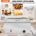 thumbnail image 2 of VEVOR Commercial Electric Food Warmer Countertop Buffet 1*19Qt Pan Bain Marie, 2 of 9