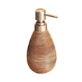 thumbnail image 2 of Dispensador de jabón con bomba de cerámica, contenedor de líquido para baño, 14 oz, recargable para el hogar Marrón, 2 of 9