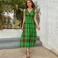 thumbnail image 5 of Geometric Grid Vestido Sin Mangas Para Mujer, Traje De, Ropa De Cumpleaños, Verano, 5 of 5