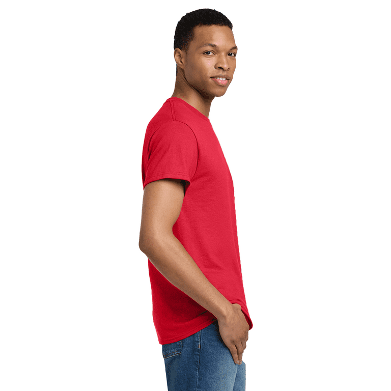 Gildan Ultra Cotton Short Sleeve T-Shirt for Men, Rib Collar