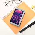 thumbnail image 7 of JIALIOU Nylon Trifold Card Wallet with ID Window Zipper Pocket for Men Women Teen Pixel Octopus, 7 of 7