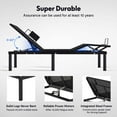 thumbnail image 3 of FLEXISPOT Zero Clearance Split King Adjustable Bed Frame Base with Wireless Remote,Zero Gravity, Mattress Holder, Anti-Snore, 3 of 11