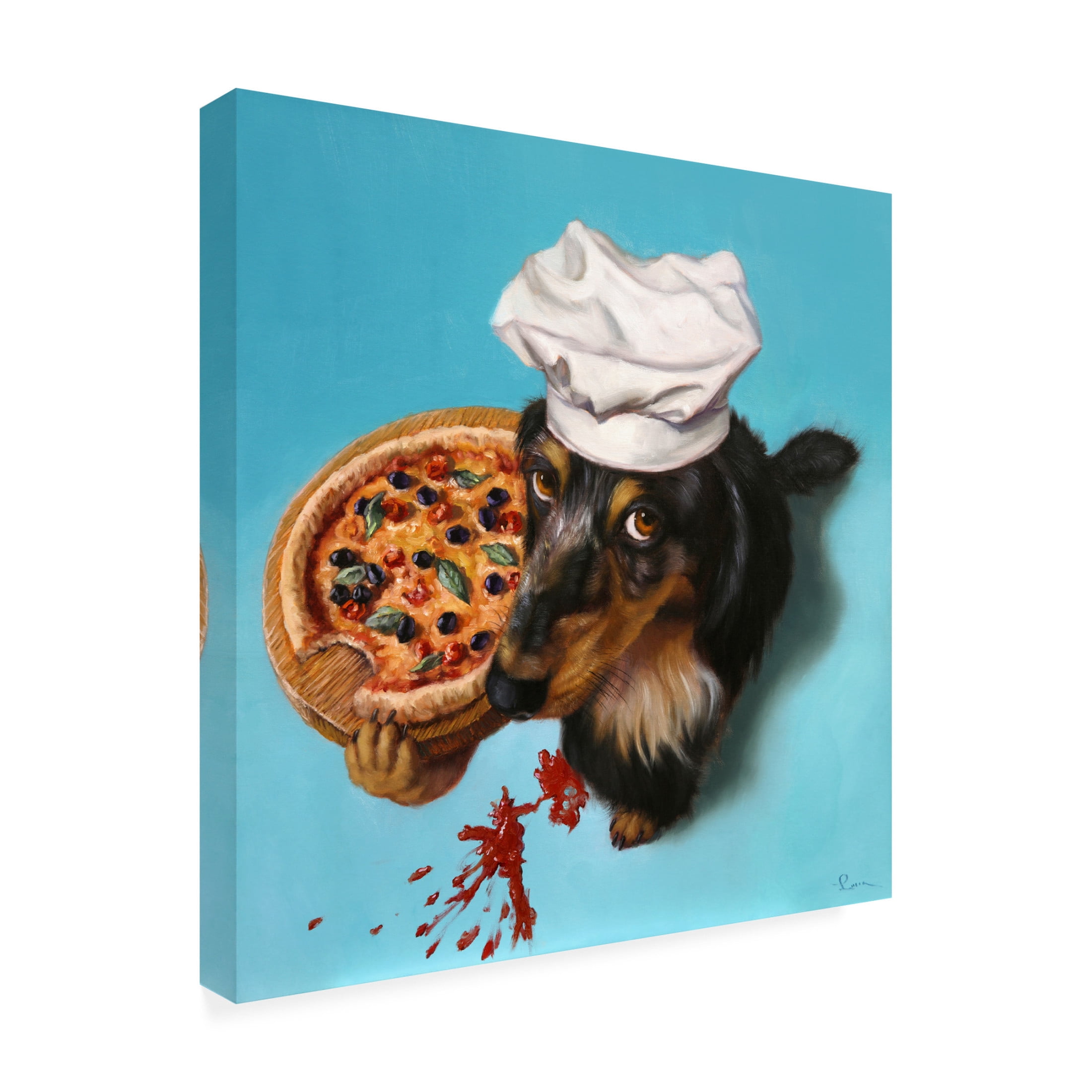 Canvas Wall Art - Lucia Heffernan 'Il Piaziolo' Wall Art for Living Room, Bedroom, or Office Décor by Trademark Fine Art - 14 x 14 Inches