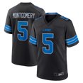thumbnail image 1 of Men's Detroit Montgomery 5 Black Player Game Stitched T-shirts Performance Top, X-Large, 1 of 2