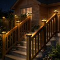 thumbnail image 2 of btfarm 2 Pack 4x4 Solar Post Caps Lights, Fence Post Solar Powered Lights with Edison LED Bulbs for Vinyl Wooden Posts, Waterproof, 2 of 6