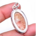 thumbnail image 2 of Golden Sunstone - Madagascar Gemstone 925 Sterling Silver Pendant 1.72" P8067654, 2 of 2
