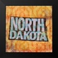 thumbnail image 2 of North Dakota 12x12 Black Modern Framed Museum Art Print Titled - Art Licensing Studio, 2 of 5