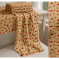 thumbnail image 6 of Soimoi Orange Cotton Poplin Fabric Text & Poppy Floral Decor Fabric Printed Yard 56 Inch Wide, 6 of 7