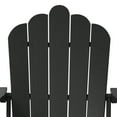 thumbnail image 4 of WestinTrends Highland 3-Piece Adirondack Chairs with Cup Holders and Coffee Table Set, Black, 4 of 15