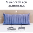 thumbnail image 3 of Cheer Collection Faux Fur Throw Pillow - 18" x 40" Long Decorative Body Pillow for Bed or Couch, 3 of 6