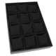 thumbnail image 2 of Estuche para guardar joyas y pulseras, organizador de relojes con 12 compartimentos NegroA, 2 of 9