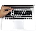 thumbnail image 1 of Protector de teclado para Apple MacBook Air 13 Pro Retina de 13 y 15 - Protector de teclas de silicona flexible - Almohadilla delgada negra, 1 of 5