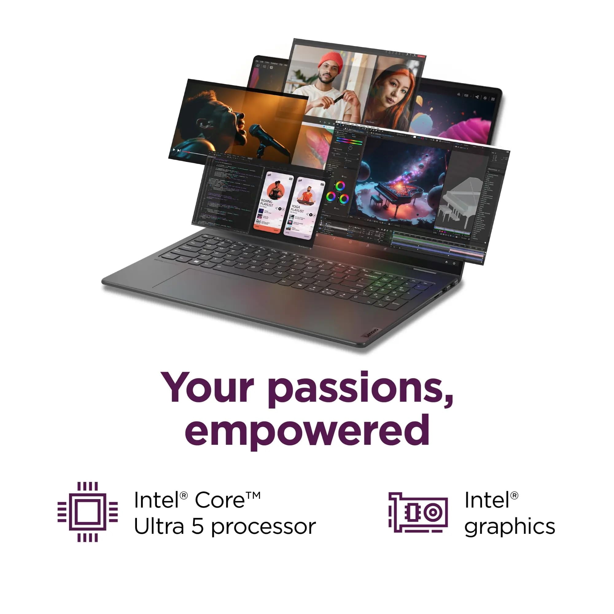Lenovo Yoga 7 7i 2-in-1 Business Laptop (16" FHD+ Touchscreen, Intel Core Ultra 5 125U (Beat i7-1165G7), 16GB RAM, 1TB SSD, IST Pen) Backlit, Fingerprint, FHD IR Webcam, Win 11 Pro w/AI Copilot, Grey