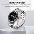 thumbnail image 3 of CIRUTVAL Samsung Galaxy Watch 6 Band Classic 43mm 47mm 40mm 44mm, Samsung Galaxy Watch 5 Band Pro 45mm 40mm 44mm,Galaxy Watch 4 Band Classic 40mm 44mm 42mm 46mm, 20mm No Gap Band Stainless Steel Metal, 3 of 8