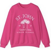 St. John Virgin Islands Sweatshirt, US Virgin Islands Saint John Crewneck Pullover, Unisex, St John Gift Souvenir