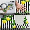 thumbnail image 4 of Vsdgher Lemons on Striped print Flannel Anti-Slip Floor Mat Comfort Mat Floor Carpet for Decor, Non-Slip, Home, Office, Laundry, Durable, 4 of 5