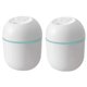 thumbnail image 1 of 2X Humidificador de Aire USB Pequeño 220Ml Mini Difusor de Niebla Fría Portátil para Dormitorio Escritorio de Oficina Viaje en Coche Atomizador de Aroma, Blanco, 1 of 5