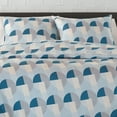 thumbnail image 4 of Novogratz Skye Geo Blue Duvet Cover Set, King, 4 of 5