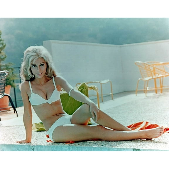 Nancy Sinatra - Legs Out/ White Bikini Photo Print (10 x 8)