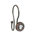 thumbnail image 3 of Utopia Alley  Shower Hooks,  Double Shower Curtain Hooks for Bathroom, Crystal Design, Set of 12 Oil Rubbed Bronze, 3 of 10