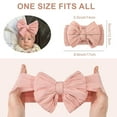 thumbnail image 2 of Dalrosia 6PCS Handmade Headbands with Double Bows Head Wrap Nylon Hair Accessories for Newborn Baby Girls Infant Toddlers Kids, 2 of 5