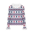 thumbnail image 5 of Ailaofu Chandail-Over en Tricot Torsadé à Manches Longues et Col Rond pour Femmes, Imprimé de Noël, 5 of 5