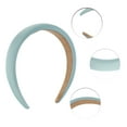 thumbnail image 2 of Unique Bargains 1 Pc Classic Elegant Satin Sponge Headband for Women for Girls 6.30"x5.91" Lake Blue, 2 of 4