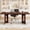 Walnut, variant on Large Dining Table for 6-8 People, 70.9-Inch Wood Rustic Rectangular Table with Black Wooden Legs, Farmhouse Center Kitchen Table for Dining Room, Living Room, Home Furniture