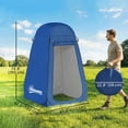 thumbnail image 3 of Outsunny Pop Up Shower Tent, Outdoor Privacy Changing Dressing Room, Blue, 3 of 10