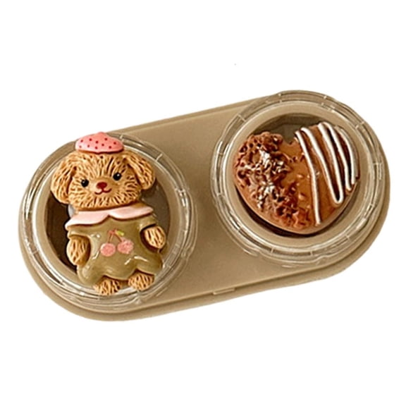 Giaone Space Saving Contact Lenses Case Drawer Opening Design with Applicator Tweezers