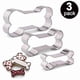 thumbnail image 1 of Stainless Steel Cookie Cutter Set - 3-Piece Baking Tool for Shaping Treats, 1 of 5