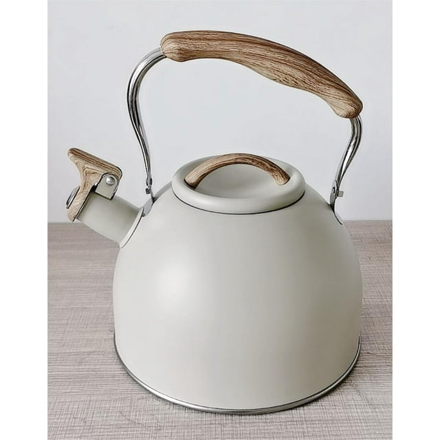 Hervidor de agua de acero inoxidable con sonido de producto Hervidor de agua con silbido Tetera Uso versátil Función de silbido