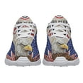 thumbnail image 5 of God Bless America Shoes Patriotic Eagle Independence Day Print Sneakers Lightweight Comfortable Running Shoes for Men Women White Size 10, 5 of 7