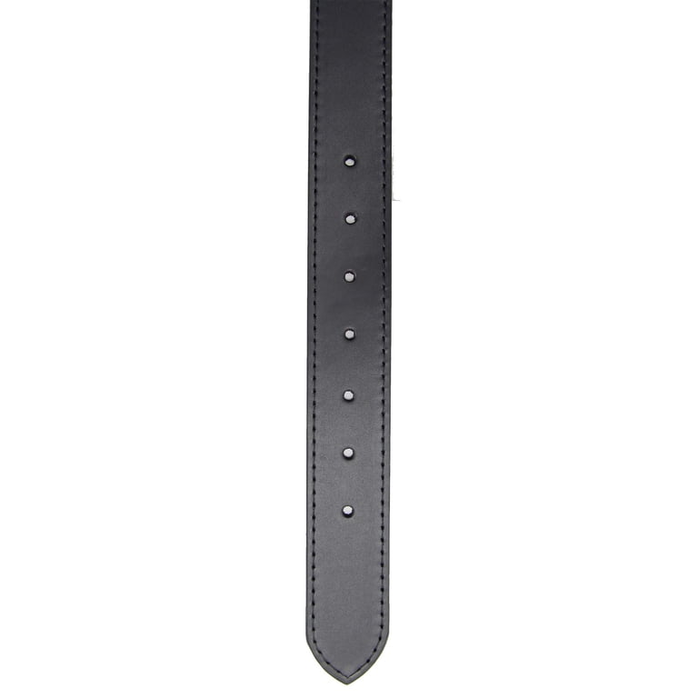 Wrangler Men's Leather Belt with Double Keeper, Black photo 4