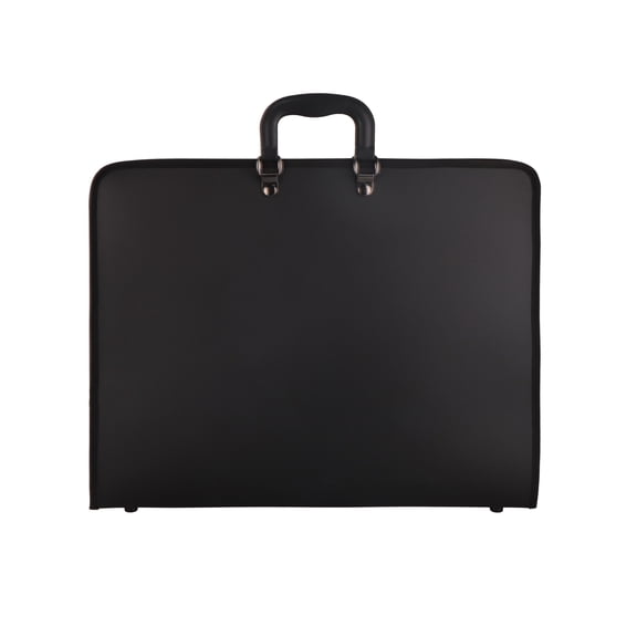 Artist’s Loft Art Portfolio – Hard-Shell Zippered Portfolio with Carry Handles - Black - 17" x 22" - 1 Pack