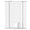 White + Steel+1, variant on LIANGKA 30 Inch Tall Auto Close Pet Gate Adjustable Wide Pressure Mount Safety Barrier for Stairs and Doorways