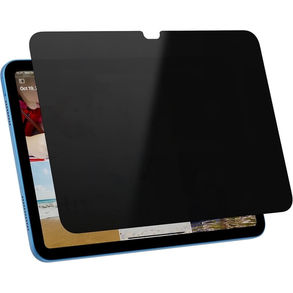 1 Pack Privacy Screen Protector Compatible with iPad 10th 2022 10.9" & iPad 11th A16 2025 11", Anti-Spy Private Screen Filter, Anti-Blue Light & Anti-Glare, Bubble-Free Easy Installation