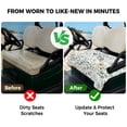 thumbnail image 4 of Golf Cart Seat Covers for 2 Seater,Colorful Flowers Microfiber Cart Seat Towel Blanket,Farmhouse Botanical Floral Herbs Absorbent Breathable Non Slip Bench Seats Protector for Golf Course 51"x31", 4 of 9