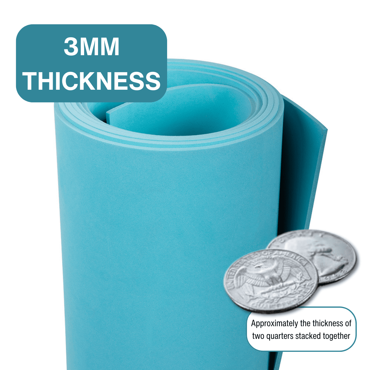 LotusFoam EVA Foam Sheet 3mm – 44"x 85" Craft Foam for Cosplay, Costumes & DIY, High Density 130 kg/m3, Heat Shapeable, Paintable, 35 Colors (Olive Green)