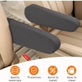 thumbnail image 4 of NOGIS 2 PCS Car Front Seat Armrest Covers, Elastic Fabric Stretch Car Seat Armrest Protectors, Soft Front Seat Armrest Cover Replacement, Universal Vehicle Accessories for Cars (Gray), 4 of 7