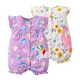 thumbnail image 2 of Ropa De Verano Para Bebés De Manga Corta Con Estampado De Dibujos Animados Mameluco 2023 Recién Nacido Monos De Una Sola Pieza Escalada Pijamas 6-24M, 2 of 4