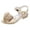 Gold, variant on Toddler Dress Shoes Little Girls Heels Flower Girl Sandals Open Toe Big Kid Wedding Party Shoes tacones para niñas Low Heel Shiny Sandals