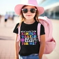 thumbnail image 3 of MEZZALL Print Shirt Kindergarten Shirts For Girls Kids Back To School T-Shirt Tshirts Children School Tee Comfort Toddler Dailywear, Black, 8-9 Years, 3 of 5