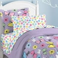 thumbnail image 4 of Purple Butterfly Girls Bedding Twin Or Full Comforter Set Bed In A Bag Ensemble, 4 of 8